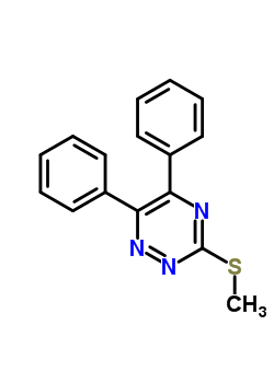 3-(甲基硫代)-5,6-二苯基-1,2,4-三嗪結(jié)構(gòu)式_28735-33-3結(jié)構(gòu)式