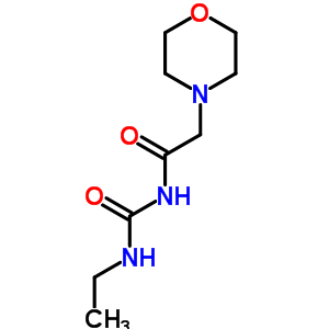 n-[(乙基氨基)羰基]-4-嗎啉乙酰胺結構式_28788-24-1結構式
