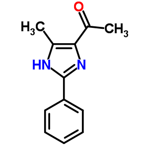 1-(4-甲基-2-苯基-1H-咪唑-5-基)-乙酮結構式_28824-91-1結構式