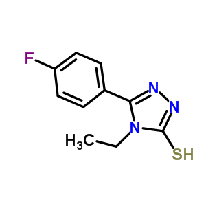 4-乙基-5-(4-氟苯基)-4H-1,2,4-噻唑-3-硫醇結(jié)構(gòu)式_29552-52-1結(jié)構(gòu)式