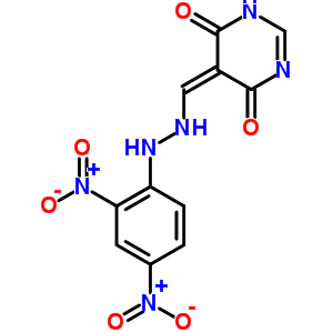 1,6-二氫-4-羥基-6-氧代-5-嘧啶羧醛 5-[2-(2,4-二硝基苯基)肼酮]結(jié)構(gòu)式_29955-38-2結(jié)構(gòu)式