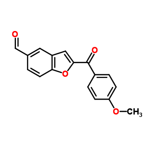 2-(4-甲氧基苯甲酰基)-1-苯并呋喃-5-甲醛結(jié)構(gòu)式_300664-77-1結(jié)構(gòu)式