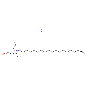 十八烷基二(2-羥基乙基)甲基氯化銨結(jié)構(gòu)式_3010-24-0結(jié)構(gòu)式