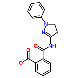 N-(1-苯基-4,5-二氫-1 h-吡唑-3-基)-鄰氨甲酰苯甲酸結(jié)構(gòu)式_304661-57-2結(jié)構(gòu)式