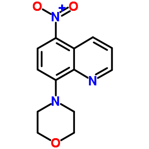 8-(嗎啉-4-基)-5-硝基喹啉結(jié)構(gòu)式_304884-33-1結(jié)構(gòu)式
