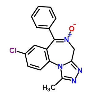 8-氯-1-甲基-6-苯基-4H-[1,2,4]噻唑并[4,3-a][1,4]苯并二氮雜卓 5-氧化物結(jié)構(gòu)式_30896-65-2結(jié)構(gòu)式