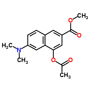 4-(乙?；趸?-6-(二甲基氨基)-2-萘羧酸甲酯結構式_31206-80-1結構式