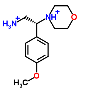 2-(4-甲氧基苯基)-2-嗎啉-4-乙胺雙鹽酸鹽結(jié)構(gòu)式_31466-47-4結(jié)構(gòu)式