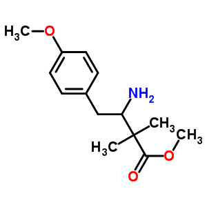 3-氨基-2,2-二甲基-4-(p-甲氧基苯基)-丁酸甲酯結(jié)構(gòu)式_31648-22-3結(jié)構(gòu)式
