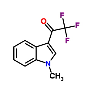 1-甲基-3-(三氟乙?；?-1H-吲哚結(jié)構(gòu)式_318-54-7結(jié)構(gòu)式