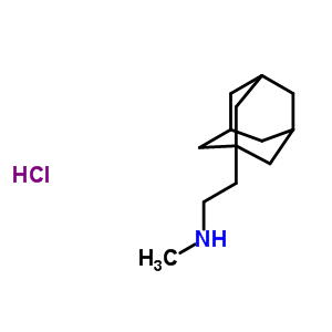 1-(2-甲基氨基乙基)金剛烷鹽酸鹽結(jié)構(gòu)式_31897-97-9結(jié)構(gòu)式