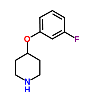 4-(3-氟苯氧基)哌啶鹽酸鹽結(jié)構(gòu)式_3202-35-5結(jié)構(gòu)式