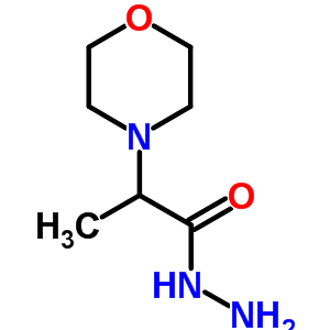 2-嗎啉-4-基丙酰肼結(jié)構(gòu)式_32418-66-9結(jié)構(gòu)式