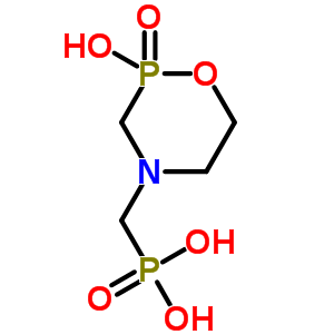 [(2-羥基-2-氧代-1,4,2-氧氮雜磷雜環(huán)己烷-4-基)甲基]膦酸結構式_32422-02-9結構式