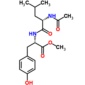 (2S)-2-[[(2S)-2-乙酰氨基-4-甲基戊?；鵠氨基]-3-(4-羥基苯基)丙酸甲酯結(jié)構(gòu)式_32450-39-8結(jié)構(gòu)式