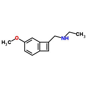 N-[(3-甲氧基-8-雙環(huán)[4.2.0]辛-1(6),2,4,7-四烯基)甲基]乙胺結(jié)構(gòu)式_32451-42-6結(jié)構(gòu)式