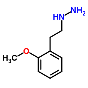1-(2-甲氧基苯乙基)肼結(jié)構(gòu)式_32504-13-5結(jié)構(gòu)式