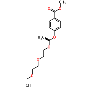 4-[1-[2-(2-乙氧基乙氧基)乙氧基]乙氧基]苯甲酸甲酯結(jié)構(gòu)式_32514-72-0結(jié)構(gòu)式