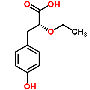 (R)-2-乙氧基-3-(4-羥基苯基)-丙酸結(jié)構(gòu)式_325793-69-9結(jié)構(gòu)式
