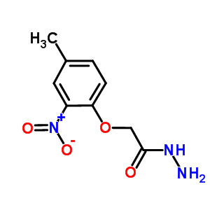 2-(4-甲基-2-硝基苯氧基)乙酰肼結(jié)構(gòu)式_329222-71-1結(jié)構(gòu)式