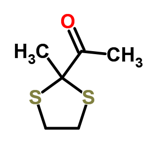 (9ci)-1-(2-甲基-1,3-二硫醇an-2-基)-乙酮結(jié)構(gòu)式_33266-07-8結(jié)構(gòu)式