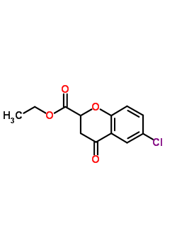 6-氯苯并二氫吡喃-4-酮-2-羧酸乙酯結構式_33534-01-9結構式
