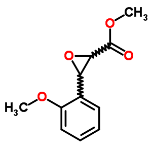 3-(2-甲氧基苯基)環(huán)氧乙烷-2-羧酸甲酯結構式_33567-53-2結構式