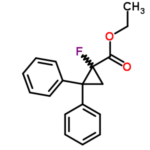 1-氟-2,2-二苯基-環(huán)丙烷-1-羧酸乙酯結(jié)構(gòu)式_33666-37-4結(jié)構(gòu)式