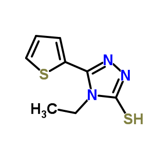 4-乙基-5-噻吩-2-基-4H-1,2,4-噻唑-3-硫醇結構式_337473-17-3結構式