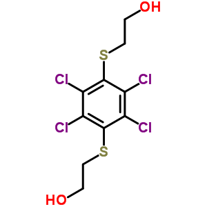 2,2-[(2,3,5,6-四氯-1,4-亞苯基)雙(硫代)]雙-乙醇結構式_3388-66-7結構式