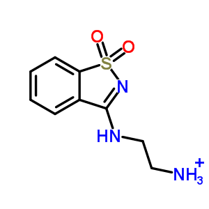 N-*1*-(1,1-二氧代-1H-1lambda*6*-苯并[d]異噻唑-3-基)-乙烷-1,2-二胺結構式_340018-25-9結構式
