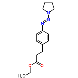 3-(4-吡咯烷-1-基二氮雜烯苯基)丙酸乙酯結(jié)構(gòu)式_34153-42-9結(jié)構(gòu)式