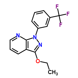 3-乙氧基-1-(A,A,A-三氟-間甲苯)-1H-吡唑并[3,4-B]吡啶結(jié)構(gòu)式_34580-75-1結(jié)構(gòu)式