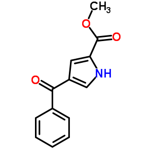 4-苯甲?；?1H-吡咯-2-羧酸甲酯結構式_34628-36-9結構式