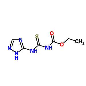 n-(2H-1,2,4-噻唑-3-基硫代氨基甲酰)氨基甲酸乙酯結(jié)構(gòu)式_34683-38-0結(jié)構(gòu)式