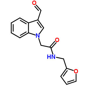 2-(3-甲?；?1-吲哚)-N-呋喃-2-甲基乙酰胺結(jié)構(gòu)式_347319-95-3結(jié)構(gòu)式