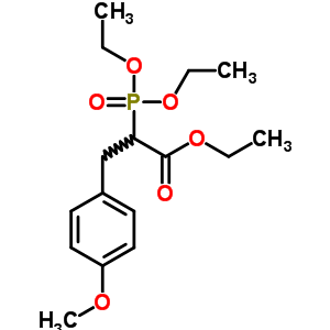 2-二乙氧基膦-3-(4-甲氧基苯基)丙酸乙酯結(jié)構(gòu)式_35085-33-7結(jié)構(gòu)式