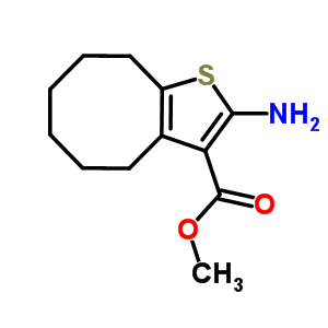 2-氨基-4,5,6,7,8,9-六氫環(huán)辛基[b]噻吩-3-羧酸甲酯結(jié)構(gòu)式_350996-90-6結(jié)構(gòu)式