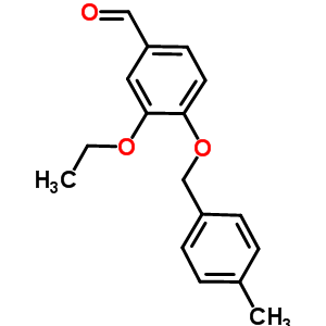 3-乙氧基-4-[(4-甲基芐基)氧基]苯甲醛結(jié)構(gòu)式_351066-35-8結(jié)構(gòu)式
