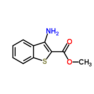 3-氨基苯并[b]噻吩-2-羧酸甲酯結(jié)構(gòu)式_35212-85-2結(jié)構(gòu)式