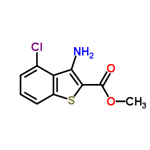 3-氨基-4-氯-1-苯并噻吩-2-羧酸甲酯結(jié)構(gòu)式_35212-86-3結(jié)構(gòu)式