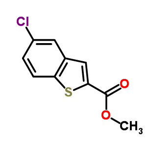 5-氯-1-苯并噻吩-2-羧酸甲酯結(jié)構(gòu)式_35212-96-5結(jié)構(gòu)式