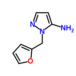 1-(2-呋喃基甲基)-1H-吡唑-5-胺結構式_3528-56-1結構式