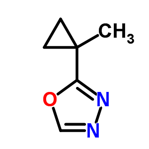 2-(1-甲基環(huán)丙基)-1,3,4-噁二唑結(jié)構(gòu)式_353238-51-4結(jié)構(gòu)式