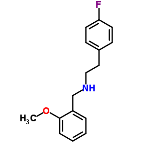 2-(4-氟苯基)-N-(2-甲氧基芐基)乙胺結(jié)構(gòu)式_353779-46-1結(jié)構(gòu)式