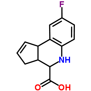 8-氟-3a,4,5,9b-四氫-3H-環(huán)戊并[c]-喹啉-4-羧酸結(jié)構(gòu)式_354816-24-3結(jié)構(gòu)式
