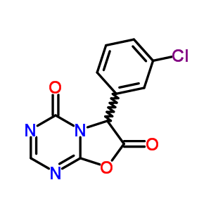 3-(M-氯苯基)-2H-噁唑并[3,2-A][1,3,5]三嗪-2,4(3H)-二酮結(jié)構(gòu)式_35629-62-0結(jié)構(gòu)式