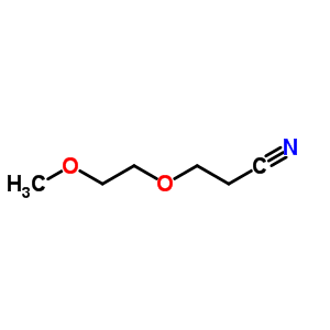 3-(2-甲氧基乙氧基)-丙腈結構式_35633-50-2結構式