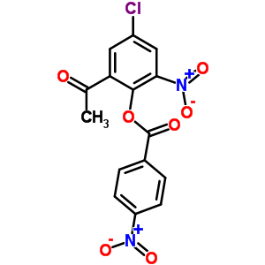 1-[5-氯-3-硝基-2-[(4-硝基苯甲酰基)氧基]苯基]-乙酮結(jié)構(gòu)式_357166-49-5結(jié)構(gòu)式