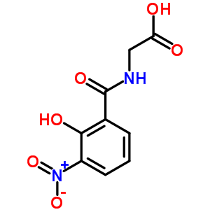 n-(2-羥基-3-硝基苯甲?；?-甘氨酸結(jié)構(gòu)式_35748-38-0結(jié)構(gòu)式